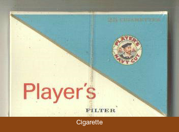 Player's Filter 25 cigarettes wide flat hard box