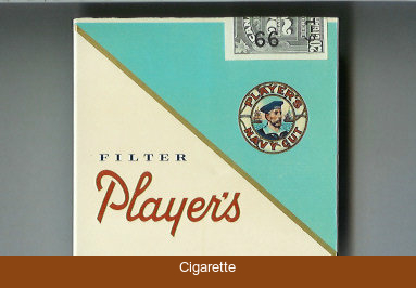 Player's Navy Cut Filter cigarettes wide flat hard box