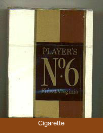 Player's No 6 Finest Virginia cigarettes hard box