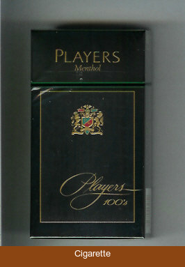 Players Menthol 100s cigarettes hard box