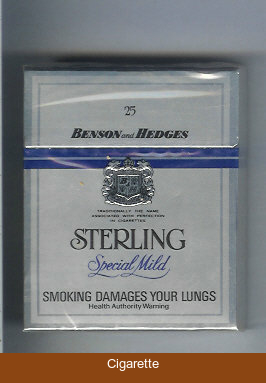 Sterling 25 Benson and Hedges Special Mild cigarettes hard box