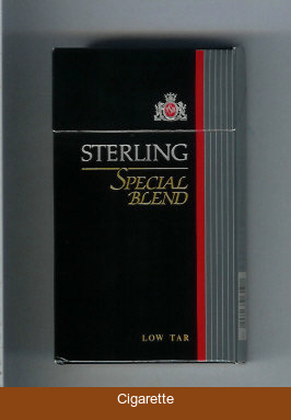 Sterling Special Blend 100s cigarettes hard box