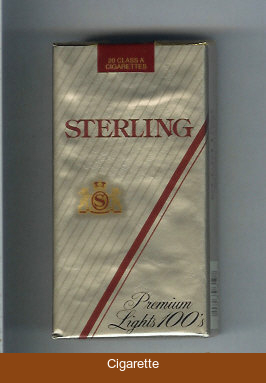 Sterling Premium Lights 100s cigarettes soft box