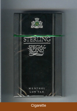Sterling Special Blend 100s Menthol cigarettes hard box