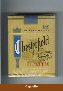 Chesterfield Lights cigarettes greece