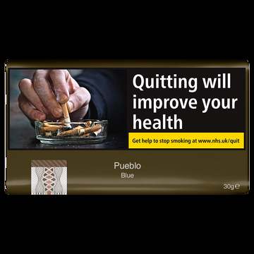 Pueblo Blue Additive-Free Hand Rolling Tobacco - 30g Pouch