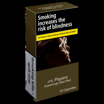JPS Players Real Red Superkings - 20 Cigarettes