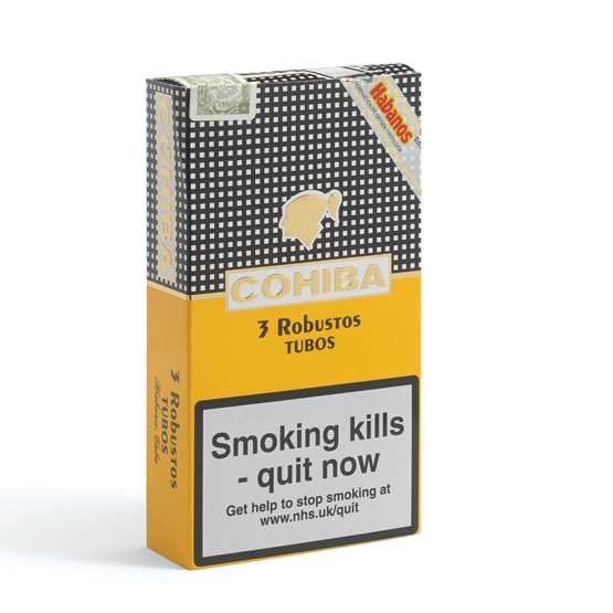 Cohiba Robusto Cigar – Pack of 3 Tubos