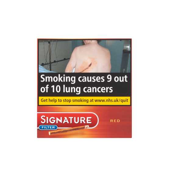 Signature Filter Red (10 Cigars) – 10 x Packs