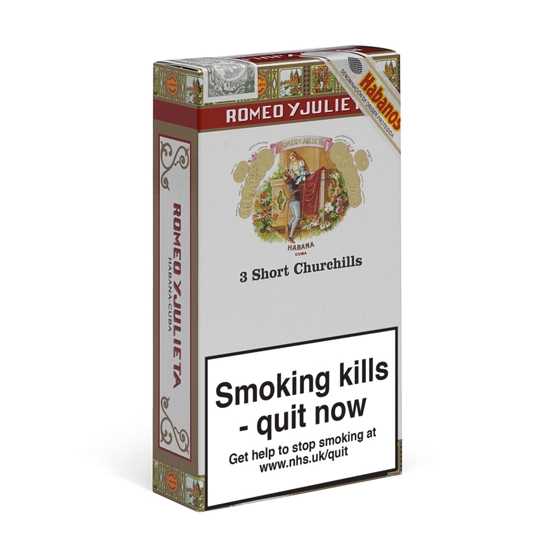 Romeo y Julieta Short Churchill Cigar – Pack of 3 Tubos