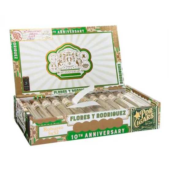 PDR Flores Y Rodriguez 10th Anniversary Robusto Cigar – Box of 24