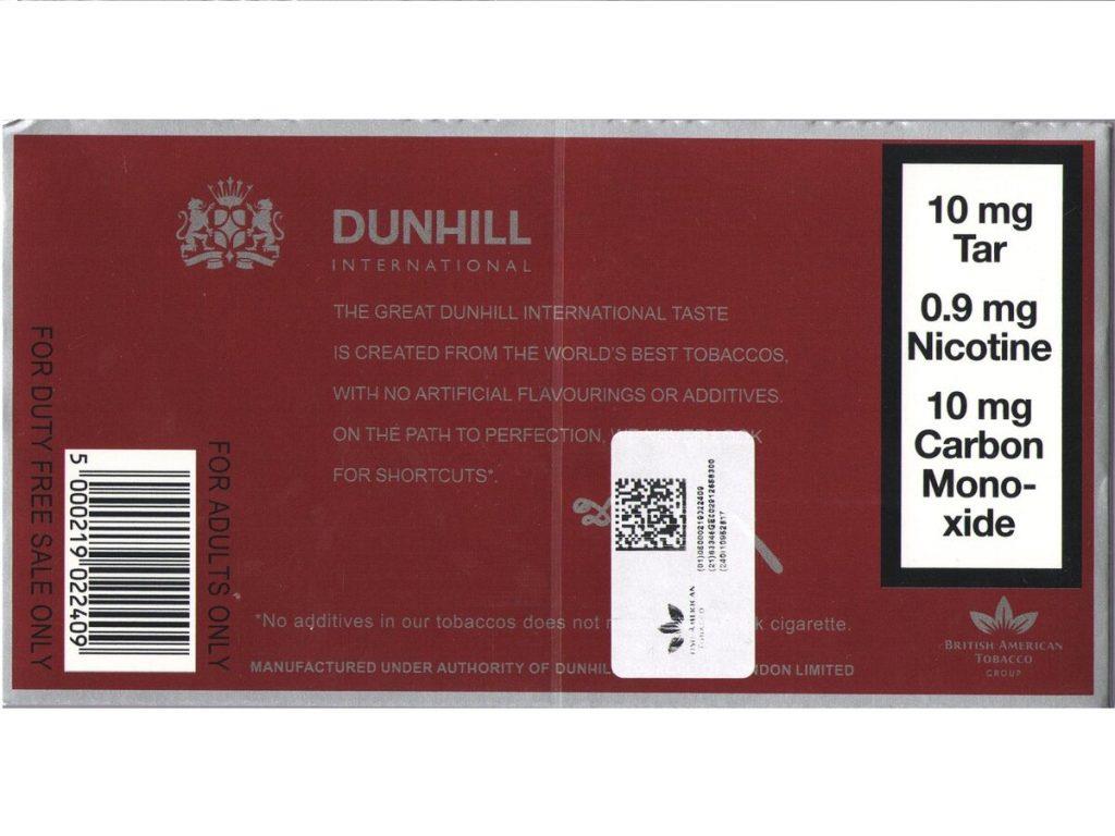 Dunhill International Cigarettes Review