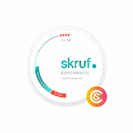 Skruf Super White No. 54 Fresh Mint Xtra Strong