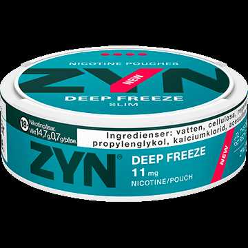 ZYN Slim Deep Freeze Extra Strong